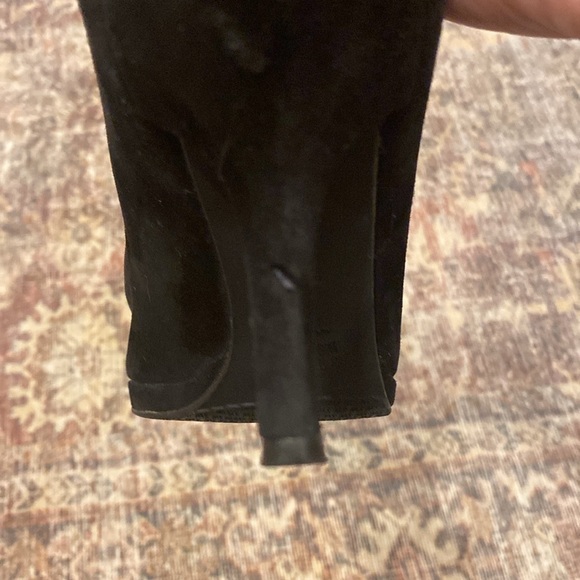 Black Suede Stuart Weitzman Booties - Picture 7 of 7